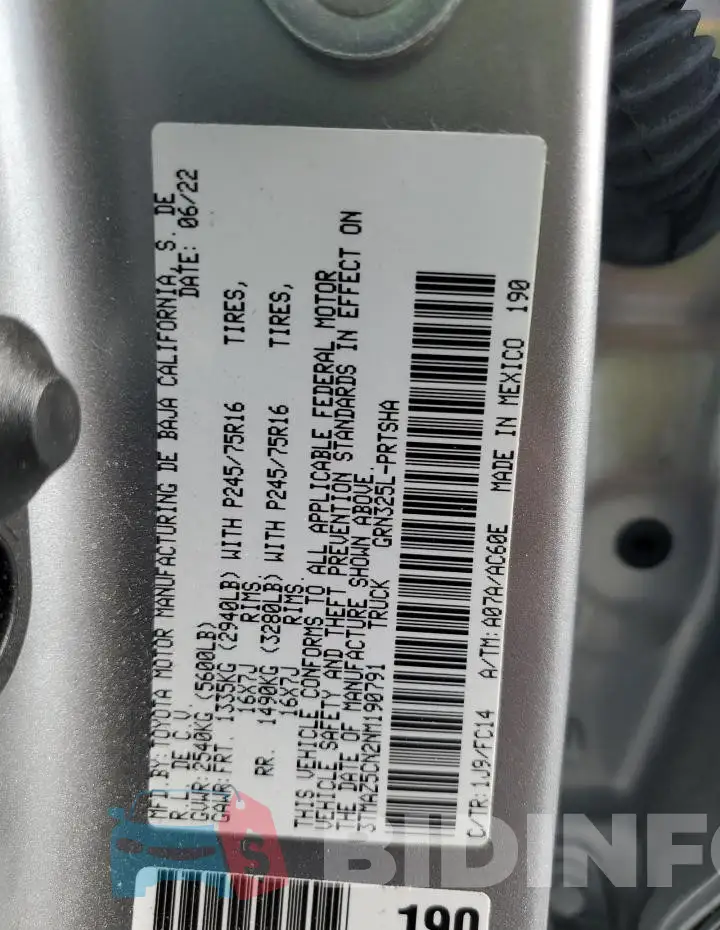 3TMAZ5CN2NM190791 Photo# 13