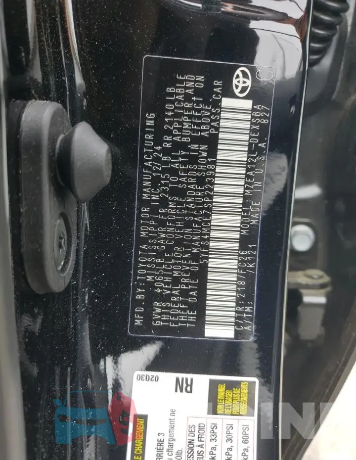 5YFS4MCE7SP223981 Photo# 12