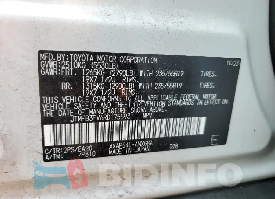 JTMFB3FV6RD175593 Photo# 13