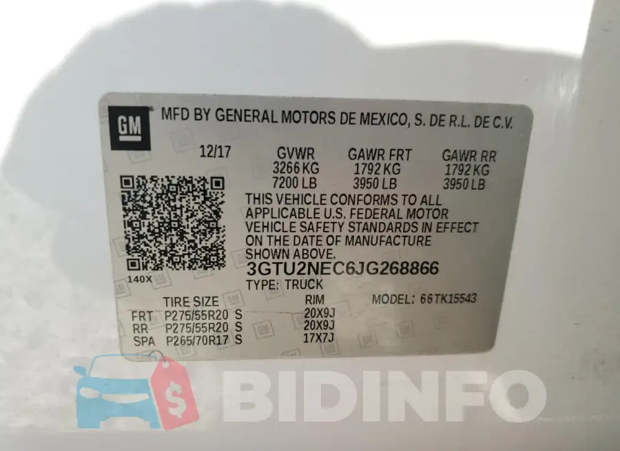 3GTU2NEC6JG268866 Photo# 12