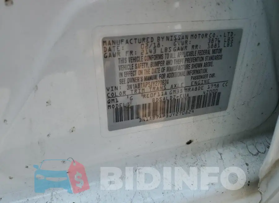 3N1AB7AP5JY270824 Photo# 12