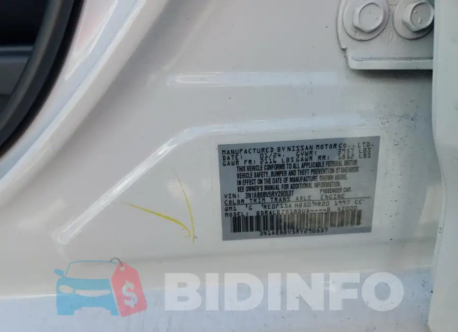 3N1AB8BV5RY290537 Photo# 12