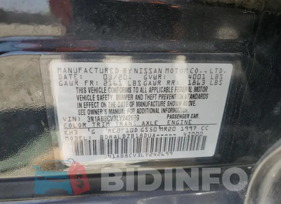 3N1AB8CV3LY242699 Photo# 12