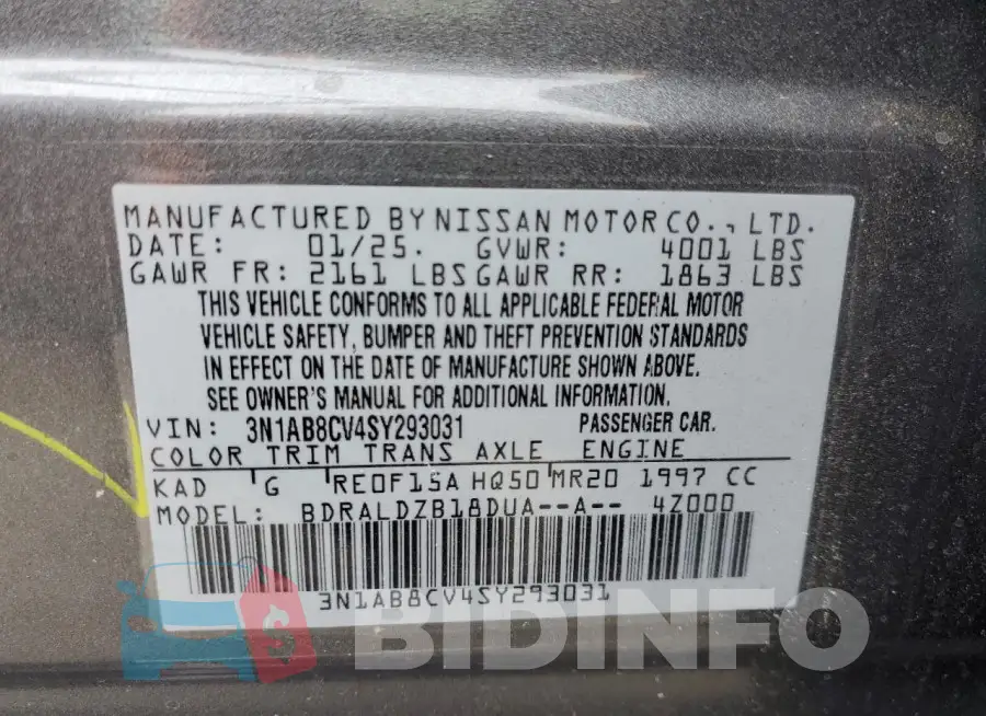3N1AB8CV4SY293031 Photo# 12