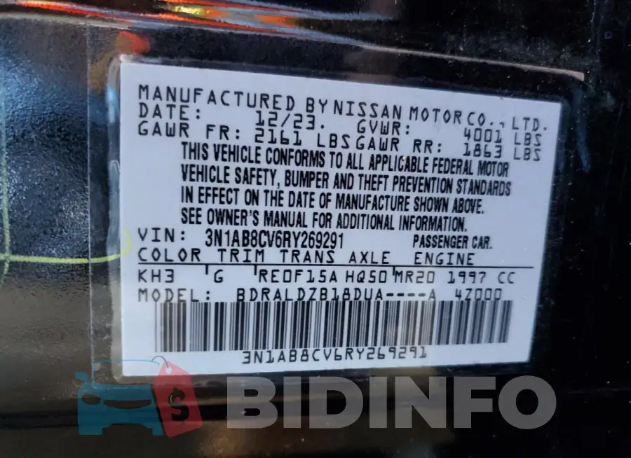 3N1AB8CV6RY269291 Photo# 12