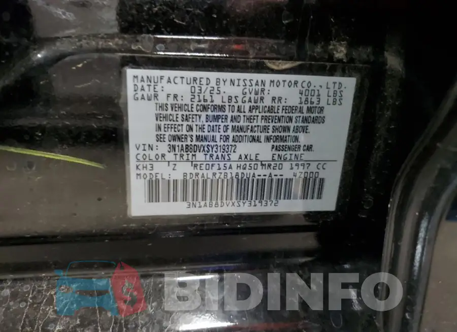 3N1AB8DVXSY319372 Photo# 12
