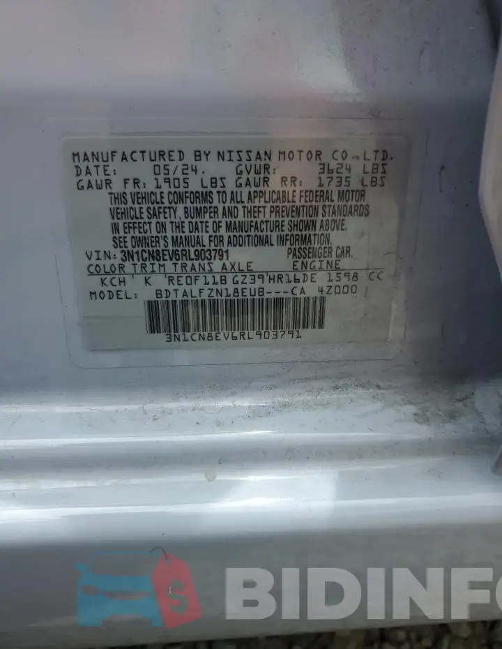3N1CN8EV6RL903791 Photo# 12