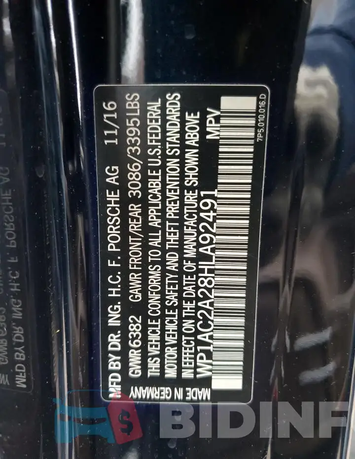 WP1AC2A28HLA92491 Photo# 13
