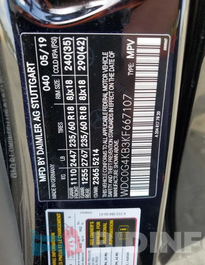 WDC0G4KB3KF667107 Photo# 13