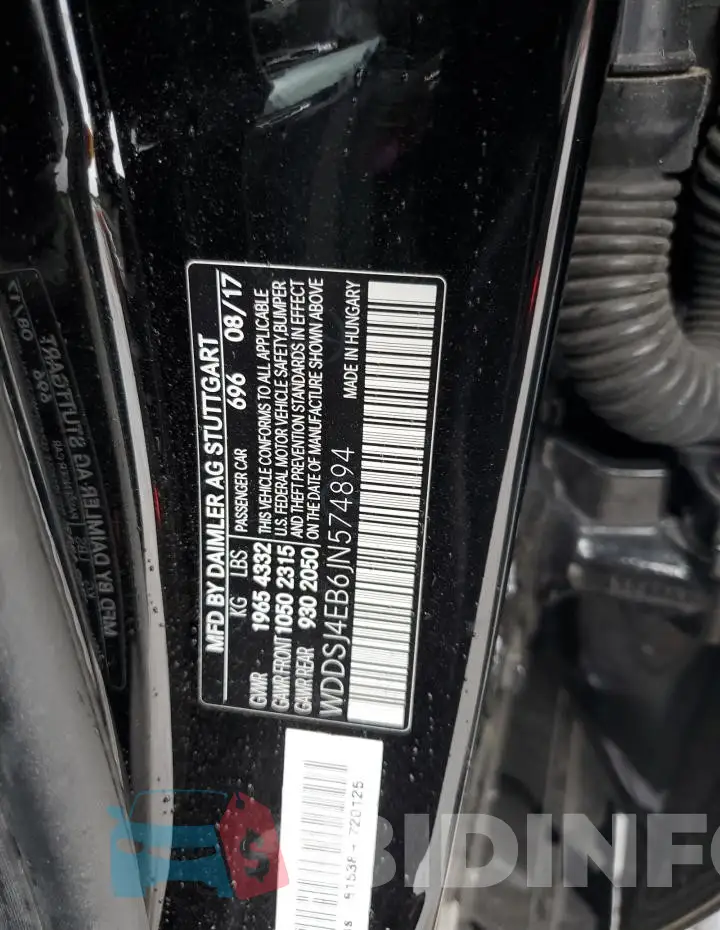 WDDSJ4EB6JN574894 Photo# 12