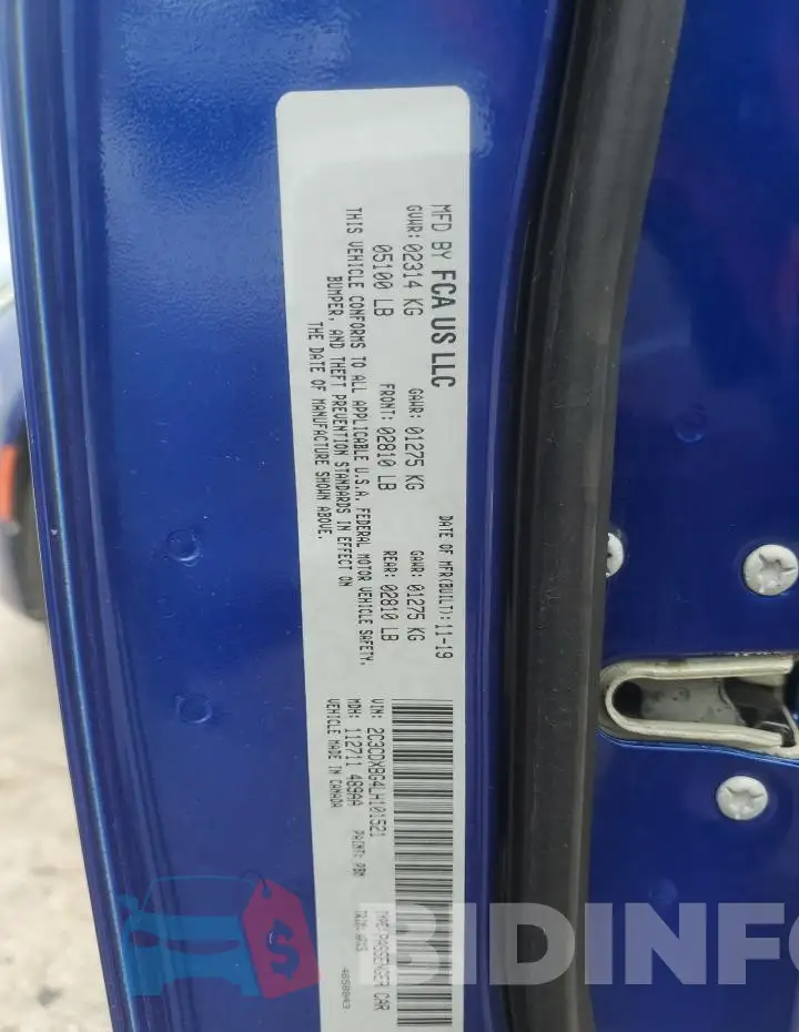 2C3CDXBG4LH101521 Photo# 12