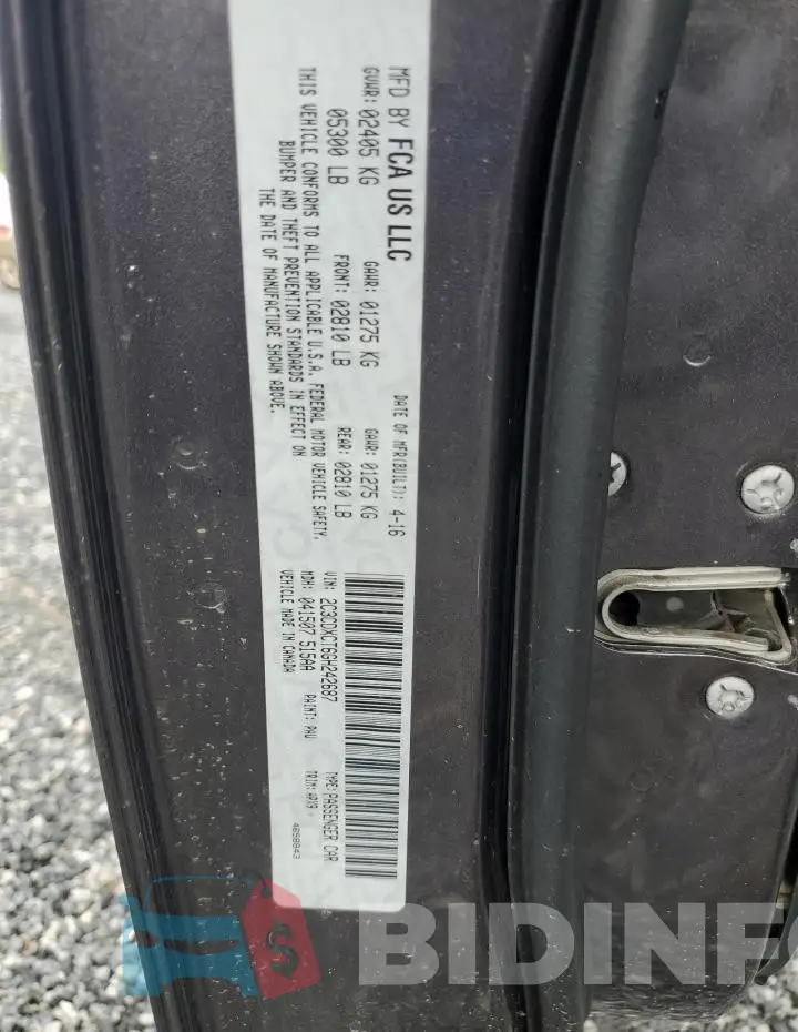 2C3CDXCT6GH242687 Photo# 12