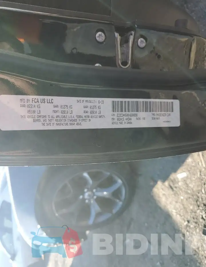 2C3CDXHG0KH680898 Photo# 13