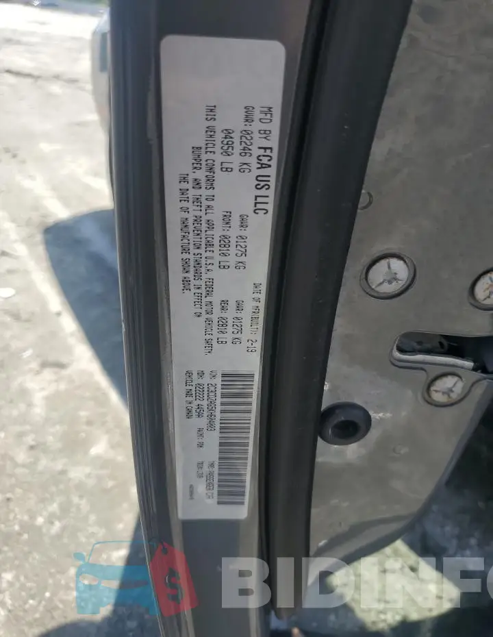 2C3CDZAG5KH604003 Photo# 12