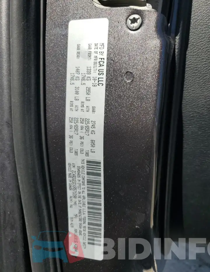 2C4RDGEG1KR571290 Photo# 13