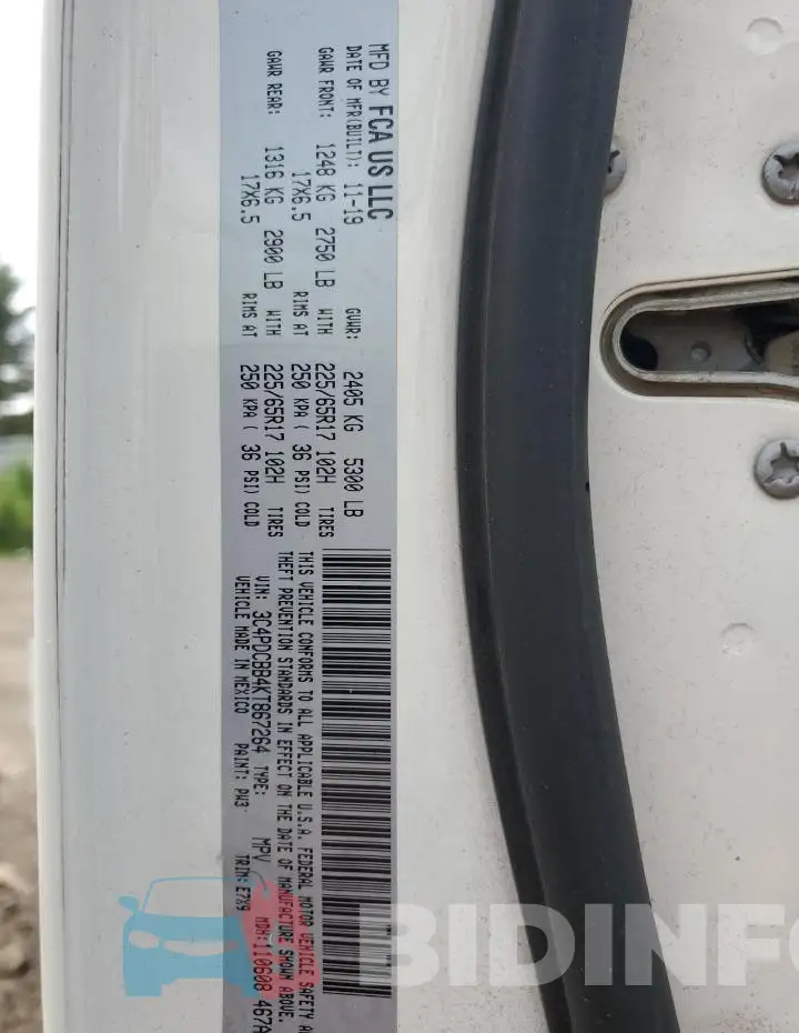 3C4PDCBB4KT867264 Photo# 13