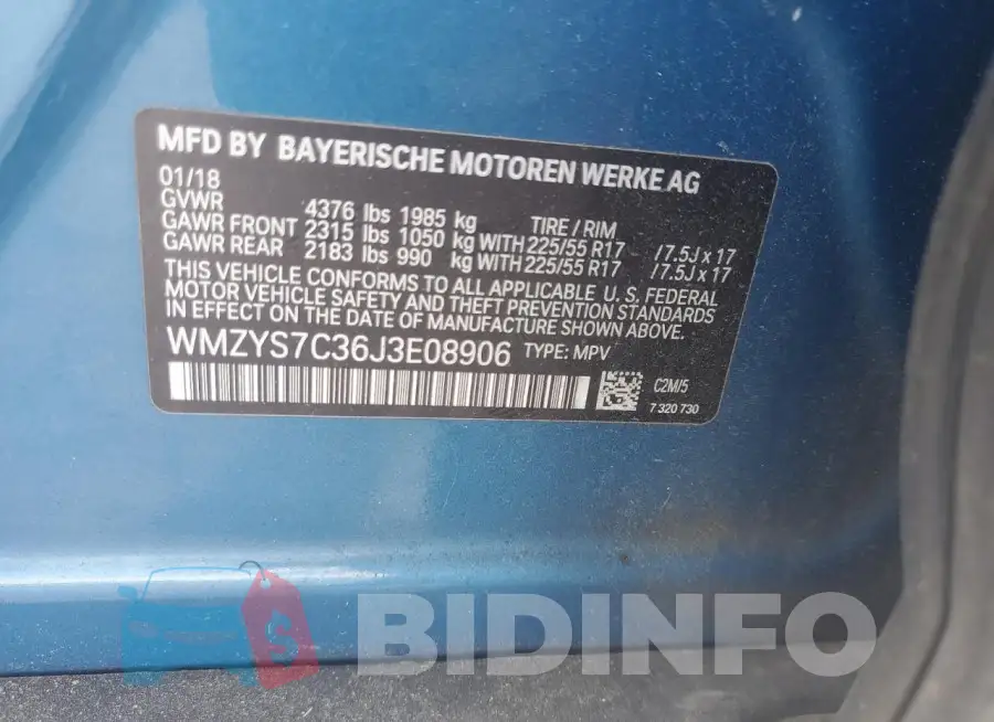 WMZYS7C36J3E08906 Photo# 12