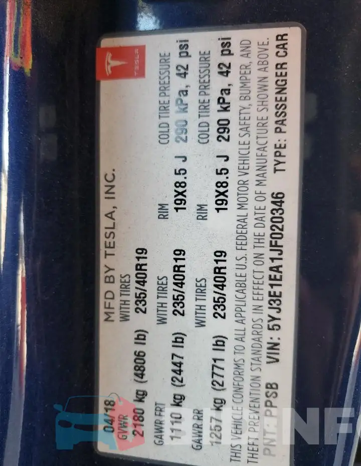 5YJ3E1EA1JF020346 Photo# 12