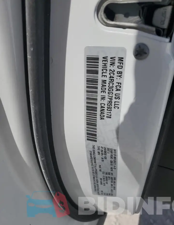 2C4RC3GG7PR593178 Photo# 13