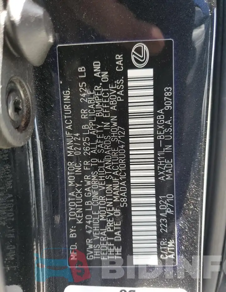 58ADA1C10RU047127 Photo# 12