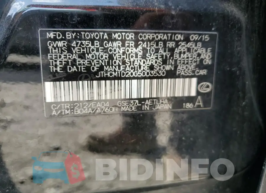 JTHCM1D20G5003530 Photo# 12