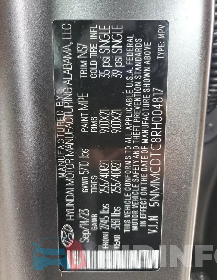 5NMMCDTC8RH004817 Photo# 13