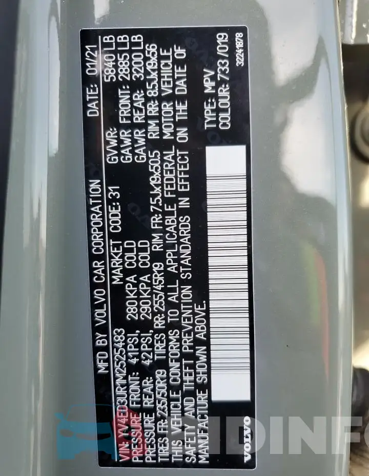 YV4ED3UR1M2525483 Photo# 14