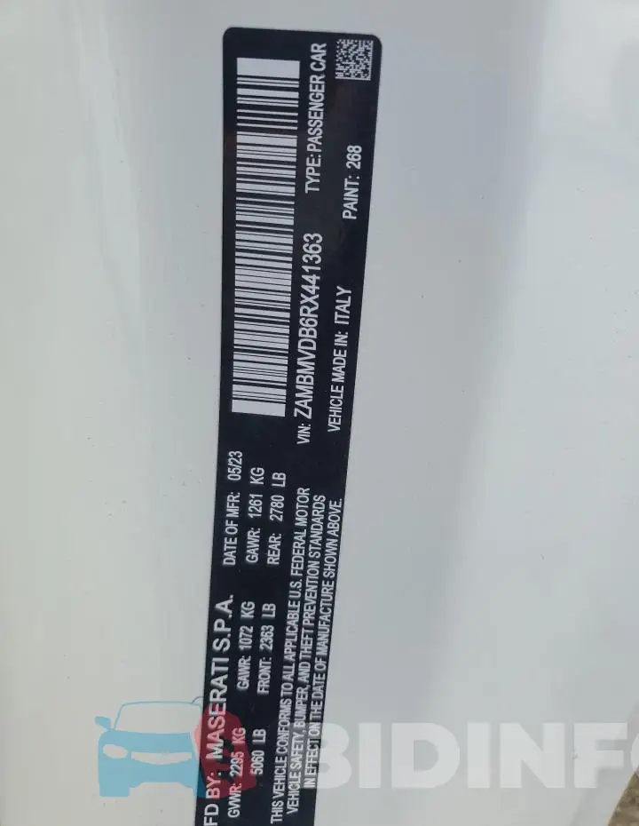 ZAMBMVDB6RX441363 Photo# 13