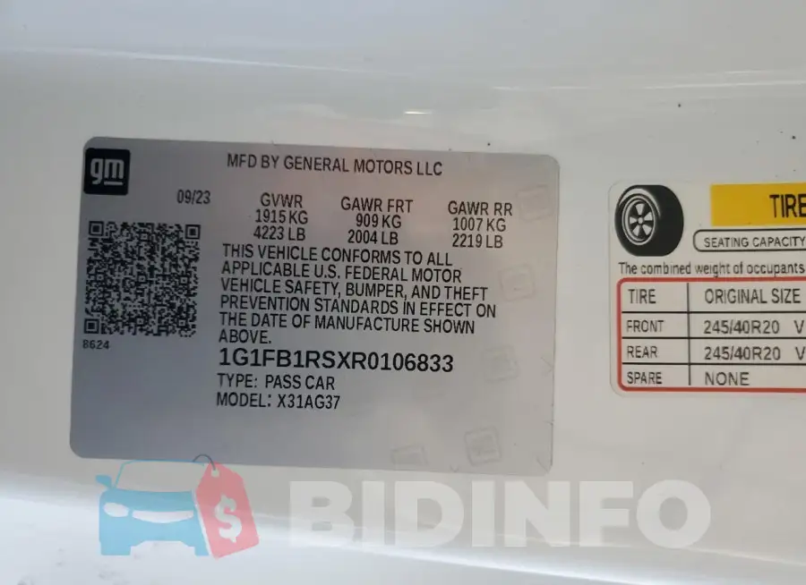 1G1FB1RSXR0106833 Photo# 12