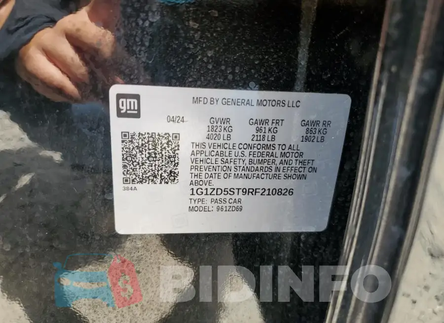 1G1ZD5ST9RF210826 Photo# 12