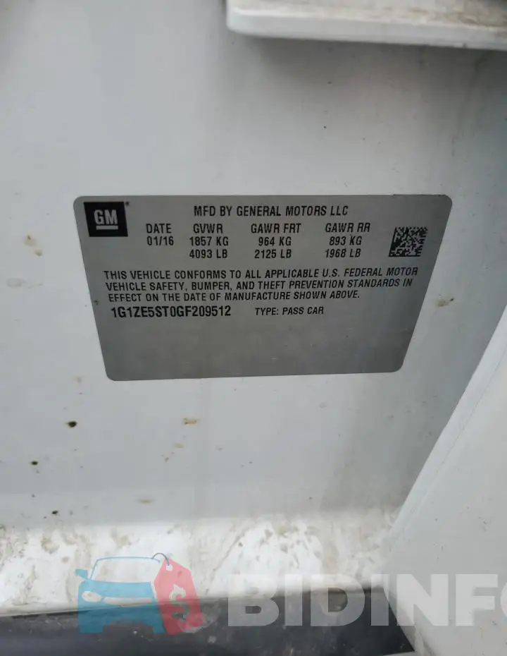 1G1ZE5ST0GF209512 Photo# 12