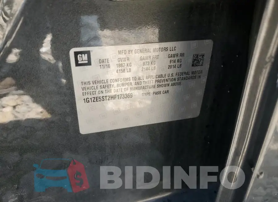 1G1ZE5ST2HF173369 Photo# 12