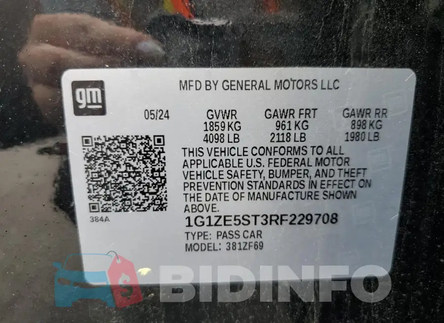 1G1ZE5ST3RF229708 Photo# 12
