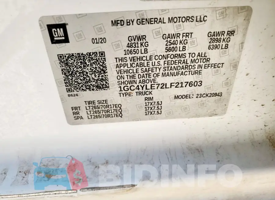 1GC4YLE72LF217603 Photo# 13