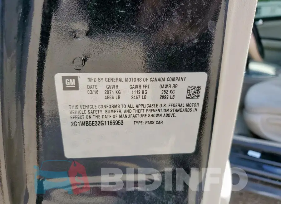 2G1WB5E32G1166953 Photo# 12