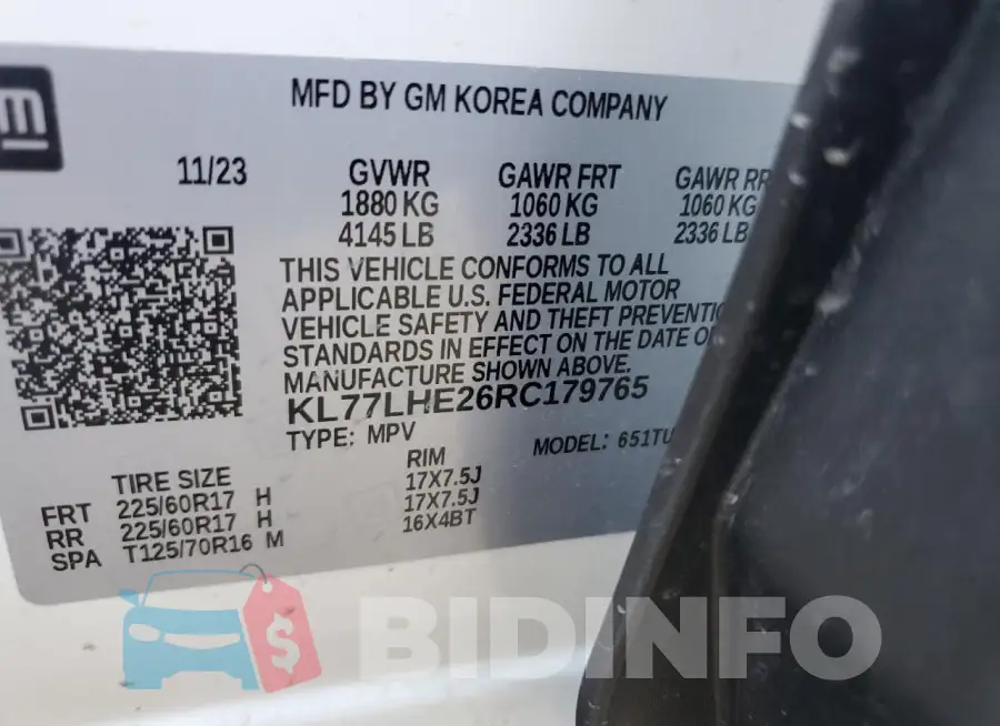 KL77LHE26RC179765 Photo# 13