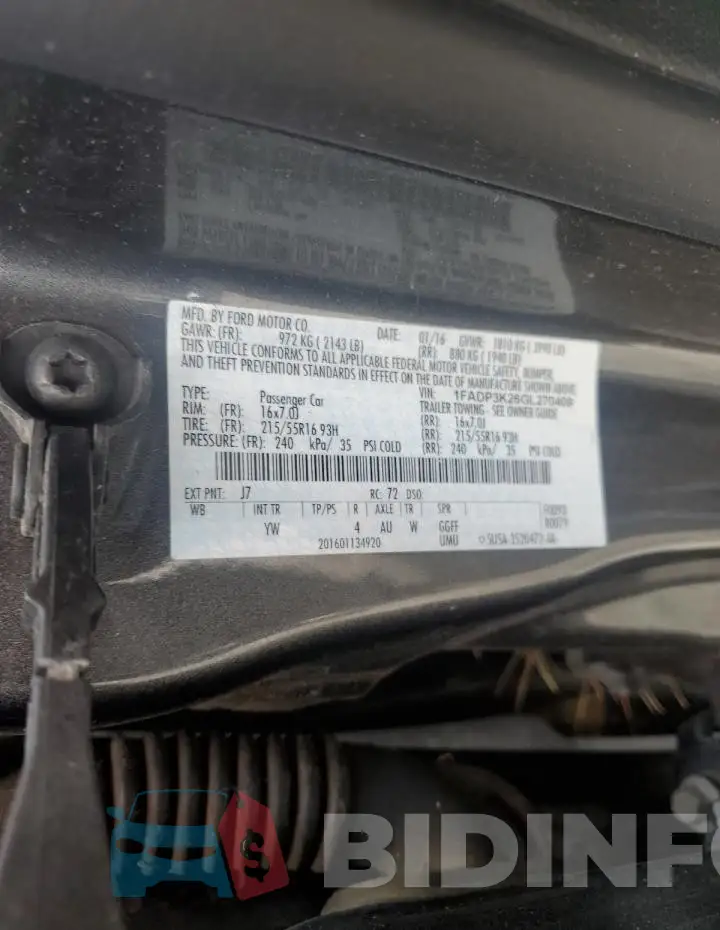 1FADP3K26GL270409 Photo# 12