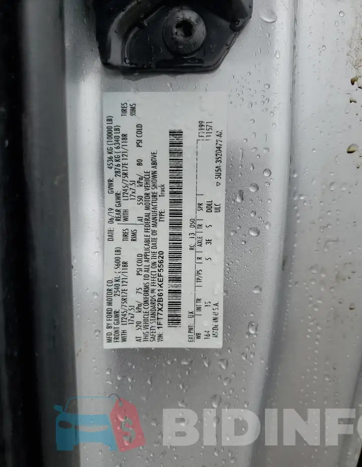 1FT7X2B61KEF55620 Photo# 12