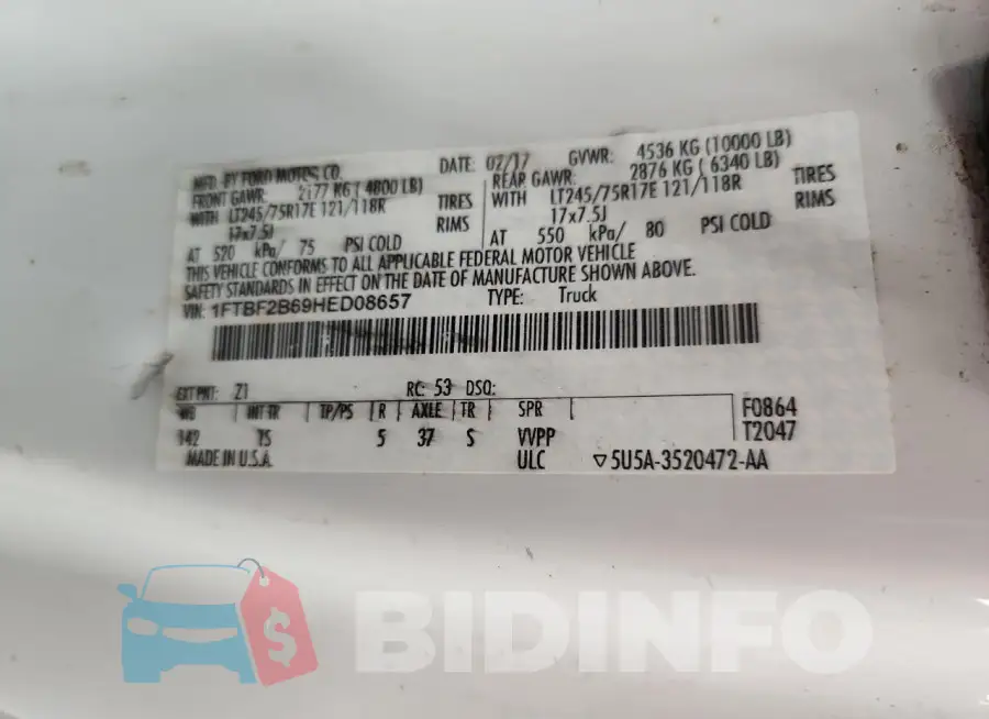 1FTBF2B69HED08657 Photo# 13
