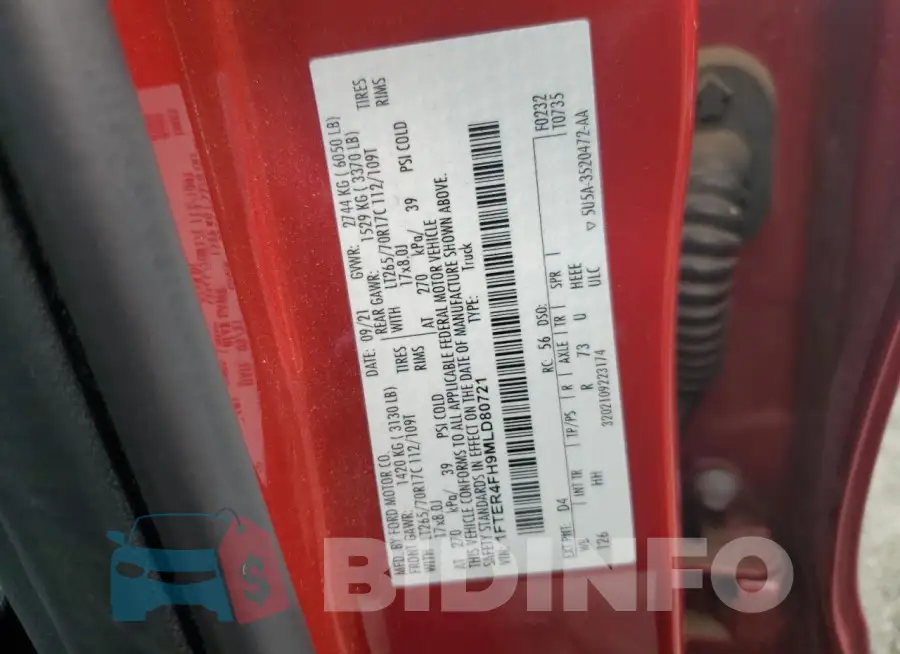 1FTER4FH9MLD80721 Photo# 12