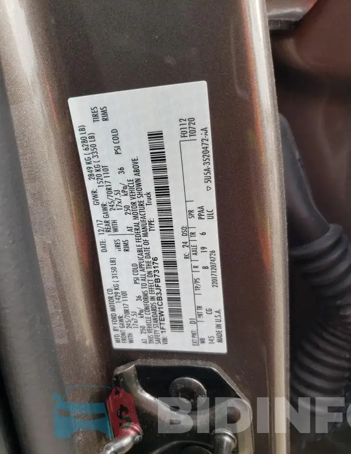 1FTEW1CB3JFB73176 Photo# 12