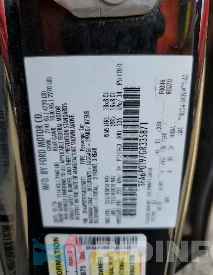 3FA6P0T97GR335871 Photo# 12
