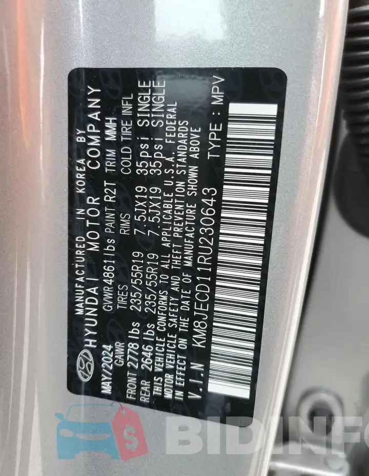 KM8JECD11RU230643 Photo# 13