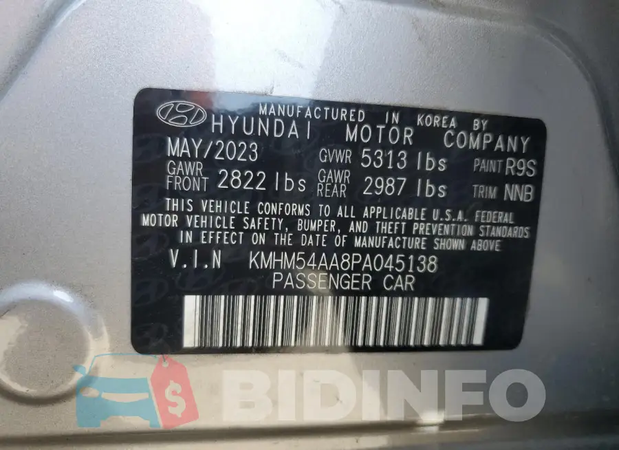 KMHM54AA8PA045138 Photo# 13