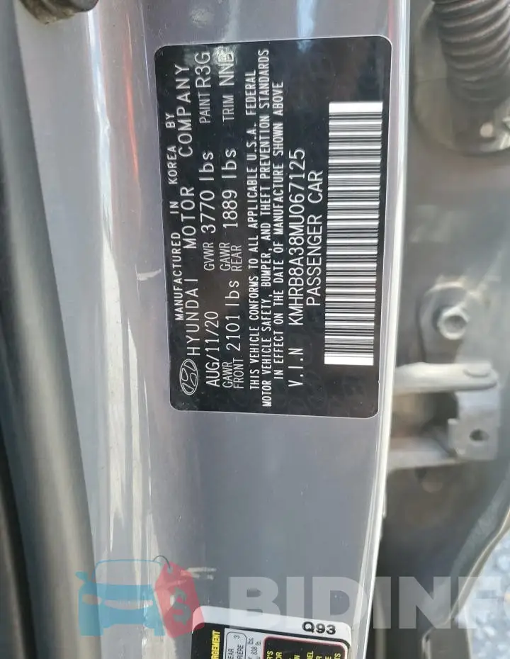 KMHRB8A38MU067125 Photo# 13