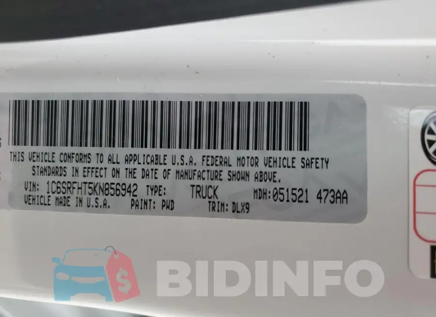 1C6SRFHT5KN856942 Photo# 13