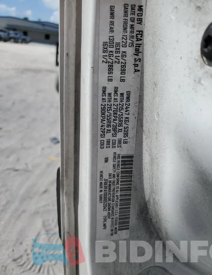 ZFBERFAT0G6B52042 Photo# 13