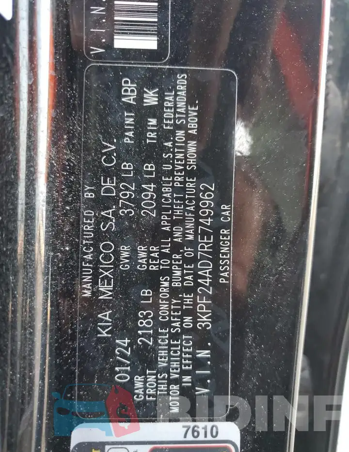 3KPF24AD7RE749962 Photo# 12