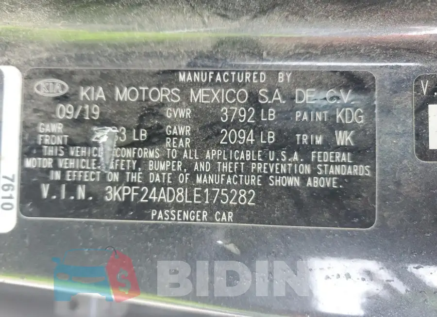 3KPF24AD8LE175282 Photo# 12