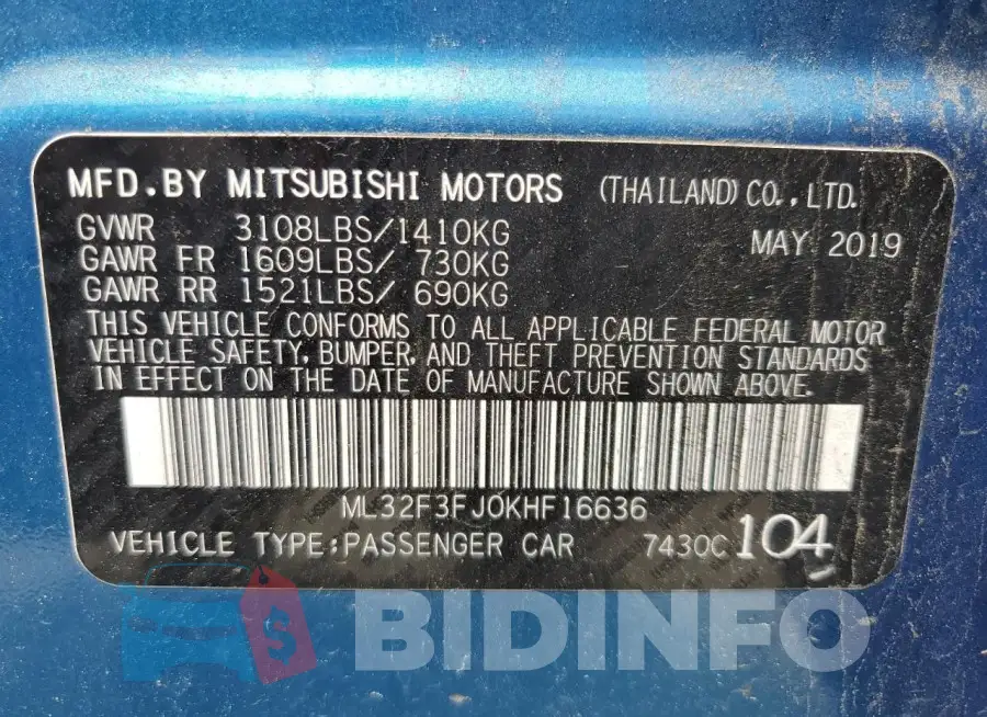 ML32F3FJ0KHF16636 Photo# 12